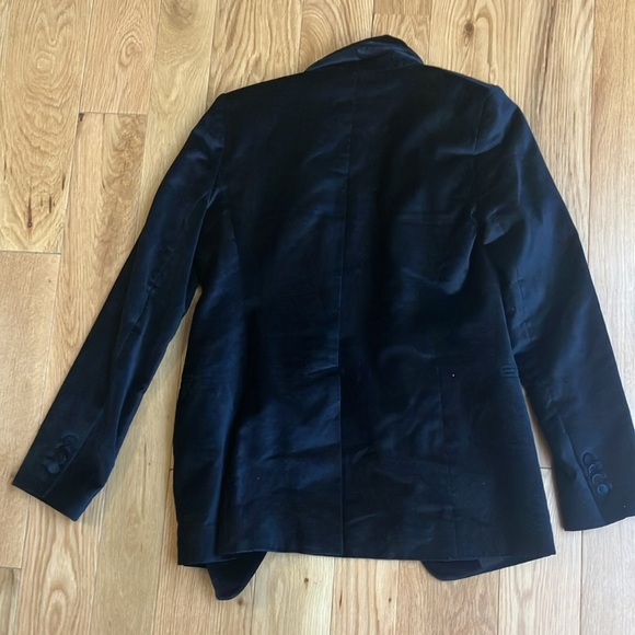 Club Monaco black velvet blazer size 2 - Picture 5 of 5